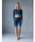 Frauen -Leggings über den Knien Premium ALTISPORT VOJ/ALW109LEG02 KÖNIGLICH