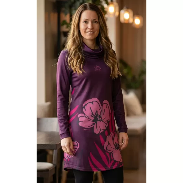  Damen erweitertes Premium -Sweatshirt ALTISPORT VOJ/ALW0107MI06 BURGUND 