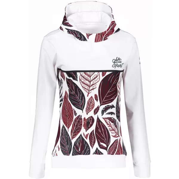  Funktionaler Sweatshirt -Prämie von Frauen ALTISPORT VOJ/ALW061MI01 WEIß/BURGUNDER 