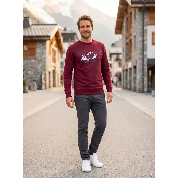  Herren -Sweatshirt ALTISPORT ALM190406 GRANAT 