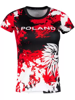 Frauenfunktional T -Shirt Premium ALTISPORT VOJ/ALW036PL/TR01 FLECKEN