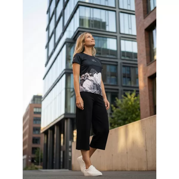  Frauenfunktional T -Shirt Premium ALTISPORT VOJ/ALW090TR01 SCHWARZ 