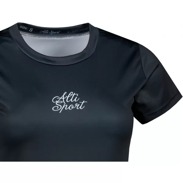  Frauenfunktional T -Shirt Premium ALTISPORT VOJ/ALW090TR01 SCHWARZ 