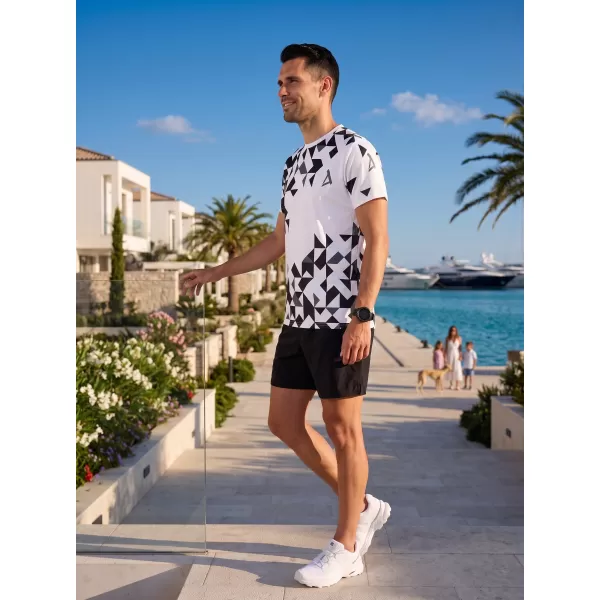  Männer funktionaler T -Shirt Premium ALTISPORT VOJ/ALM108TR01 WEIß 