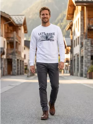 Herren -Sweatshirt ALTISPORT ALM190406 WEIß