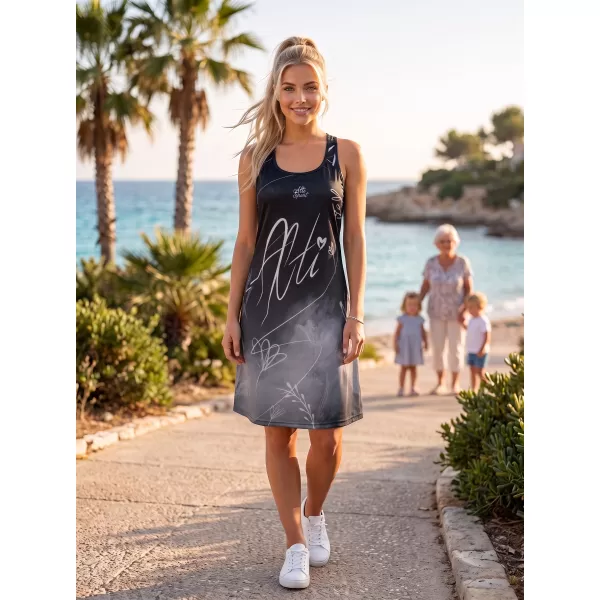  Frauenkleid -Prämie von Frauen ALTISPORT VOJ/ALW083SAT01 SCHWARZ UND WEIß 