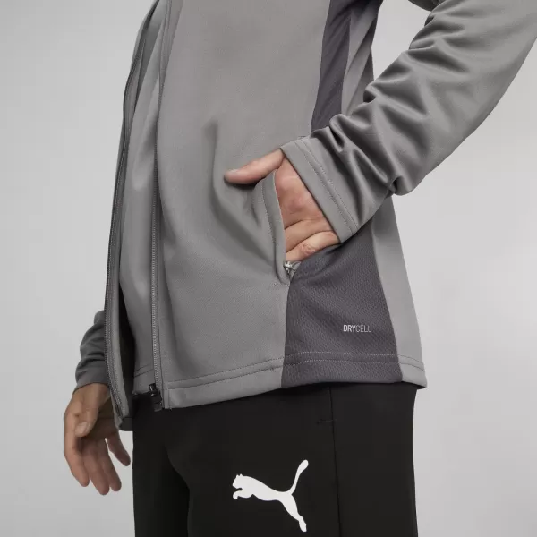  Jacke PUMA TEAMGOAL TRAINING JACKET 658633_13 GUSSEISEN/WEIß/SCHATTENGRAU 