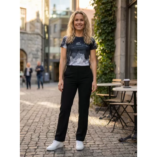  Frauenfunktional T -Shirt Premium ALTISPORT VOJ/ALW089TR01 SCHWARZ 