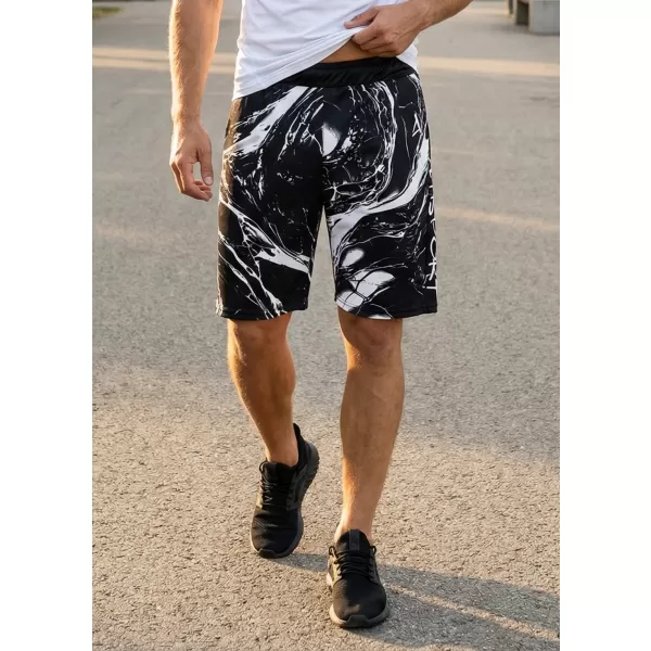  Die funktionalen Shorts von Männern Premium ALTISPORT VOJ/ALM071KRA01 SCHWARZ UND WEIß 