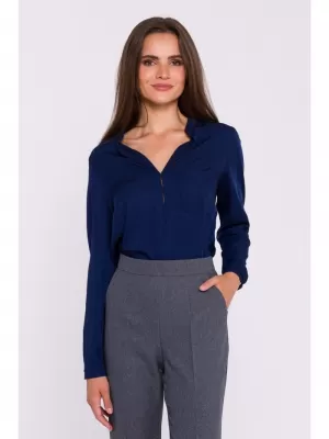 Damenbluse STYLOVE S375 MARINEBLAU