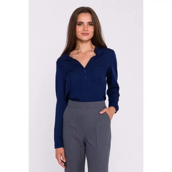  Damenbluse STYLOVE S375 MARINEBLAU 
