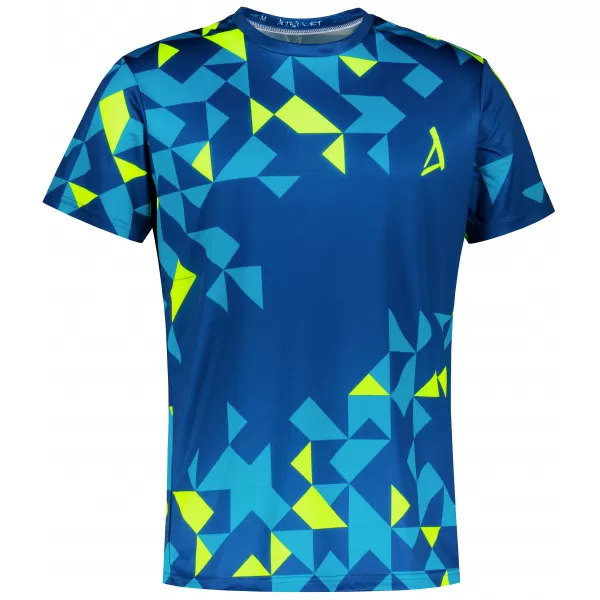  Männer funktionaler T -Shirt Premium ALTISPORT VOJ/ALM108TR01 NAVY-NEON YELLOW 