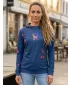 Funktionaler Sweatshirt -Prämie von Frauen ALTISPORT VOJ/ALW077MI01 DUNKELBLAU/ORANGE
