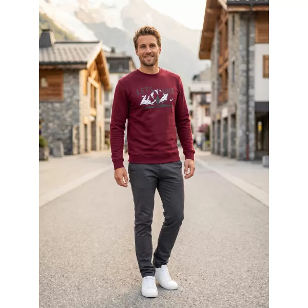  Herren -Sweatshirt ALTISPORT ALM190406 GRANAT 