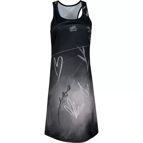  Frauenkleid -Prämie von Frauen ALTISPORT VOJ/ALW083SAT01 SCHWARZ UND WEIß 