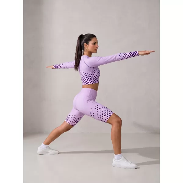  Frauen -Leggings über den Knien Premium ALTISPORT VOJ/ALW109LEG02 LILA 
