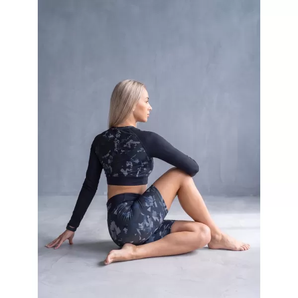  Frauen -Leggings über den Knien Premium ALTISPORT VOJ/ALW110LEG02 SCHWARZ 