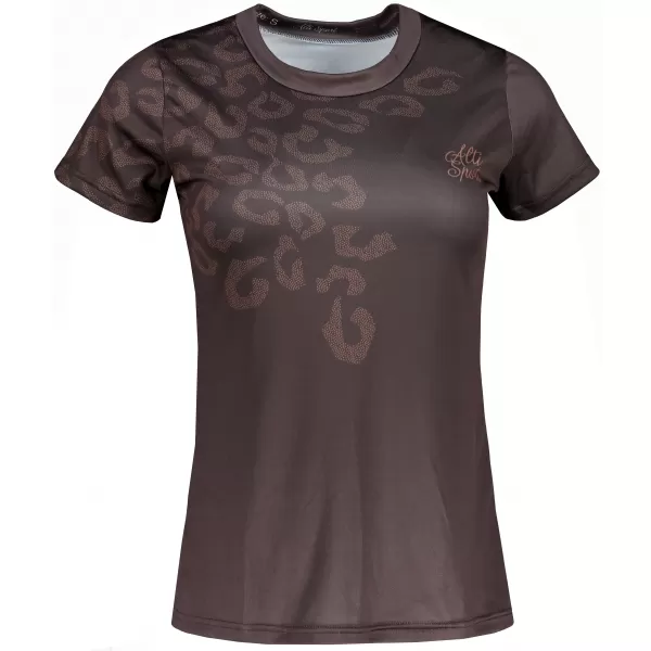 Frauenfunktional T -Shirt Premium ALTISPORT VOJ/ALW047TR01 DUNKELBRAUN 