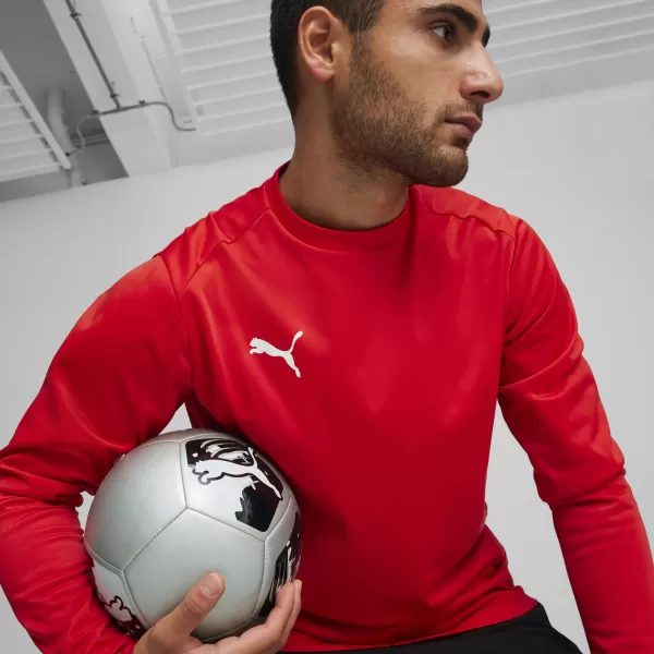  Herren -Sweatshirt PUMA TEAMGOAL TRAINING SWEAT 658649_01 PUMA ROT/PUMA WEIß/SCHNELL ROT 