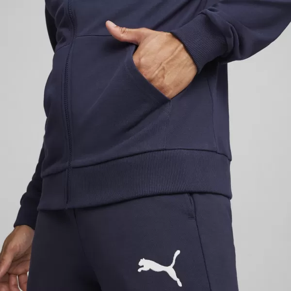  Herren -Sweatshirt PUMA TEAMGOAL CASUALS HOODED JACK 658595_06 PUMA NAVY/PUMA WHITE 