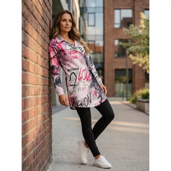  Frauen -Sweatshirt -Premium -Tasche für Frauen ALTISPORT VOJ/ALW105MI05 WEIß -PINK 