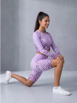 Frauen -Leggings über den Knien Premium ALTISPORT VOJ/ALW109LEG02 LILA