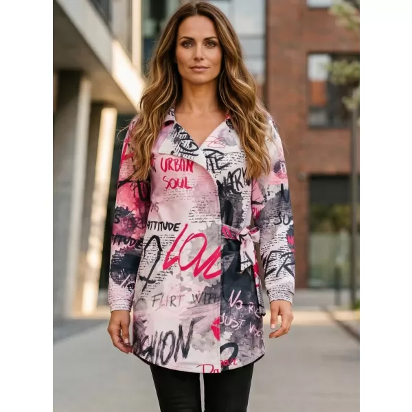  Frauen -Sweatshirt -Premium -Tasche für Frauen ALTISPORT VOJ/ALW105MI05 WEIß -PINK 