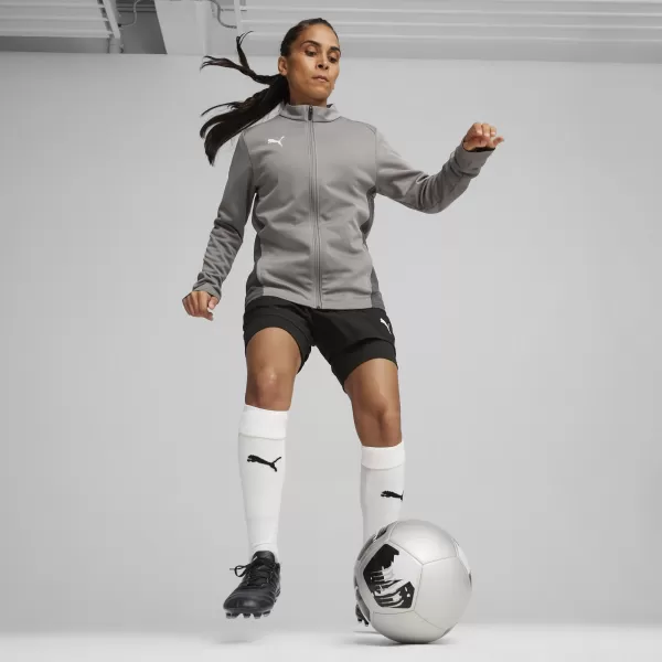  Damenjacke PUMA TEAMGOAL TRAINING JACKET WMN 658635_13 GUSSEISEN/WEIß/SCHATTENGRAU 
