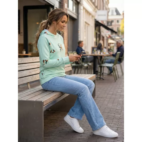  Funktionaler Sweatshirt -Prämie von Frauen ALTISPORT VOJ/ALW077MI01 GRÜN -ORANGE 