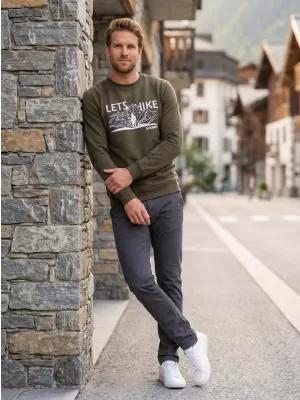 Herren -Sweatshirt ALTISPORT ALM190406 MILITÄR