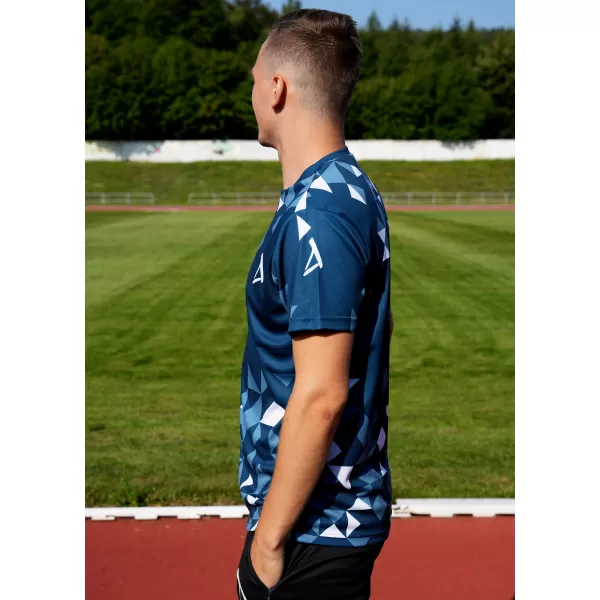  Männer funktionaler T -Shirt Premium ALTISPORT VOJ/ALM108TR01 MARINE-WEIß 