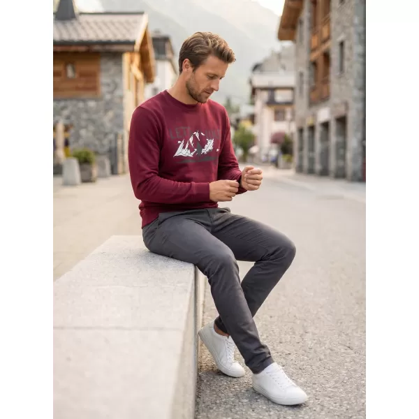  Herren -Sweatshirt ALTISPORT ALM190406 GRANAT 