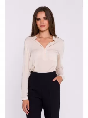 Damenbluse STYLOVE S375 BEIGE