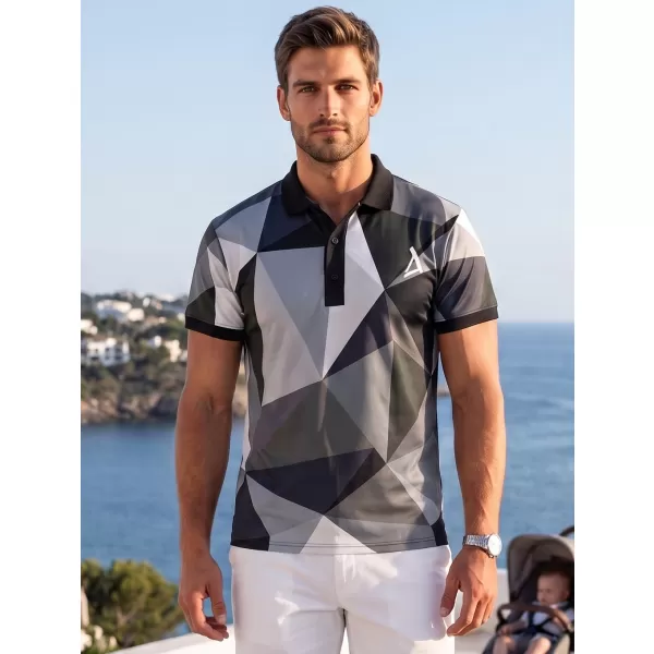  Herrenfunktional T -Shirt mit Premium -Kragen ALTISPORT VOJ/ALM007TR05 GRAU 
