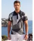 Herrenfunktional T -Shirt mit Premium -Kragen ALTISPORT VOJ/ALM007TR05 GRAU