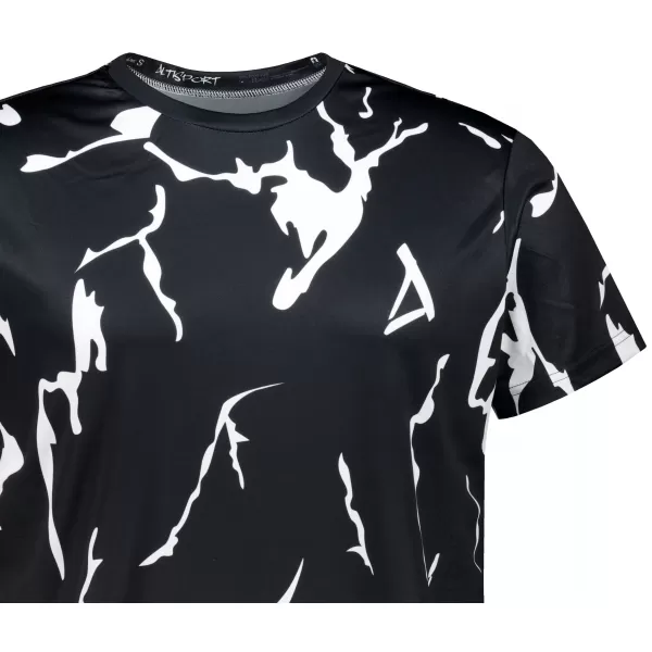  Männer funktionaler T -Shirt Premium ALTISPORT VOJ/ALM052TR01 SCHWARZ 