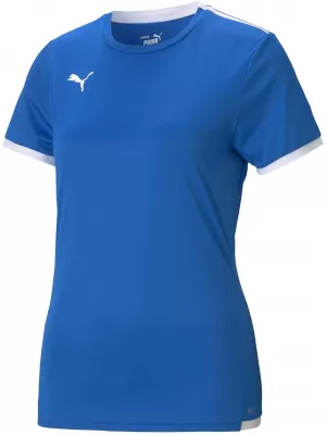 Weibliches funktionelles Hemd PUMA TEAMLIGA JERSEY W 704934_02 ELEKTRISCHE BLAUE LIMONADE