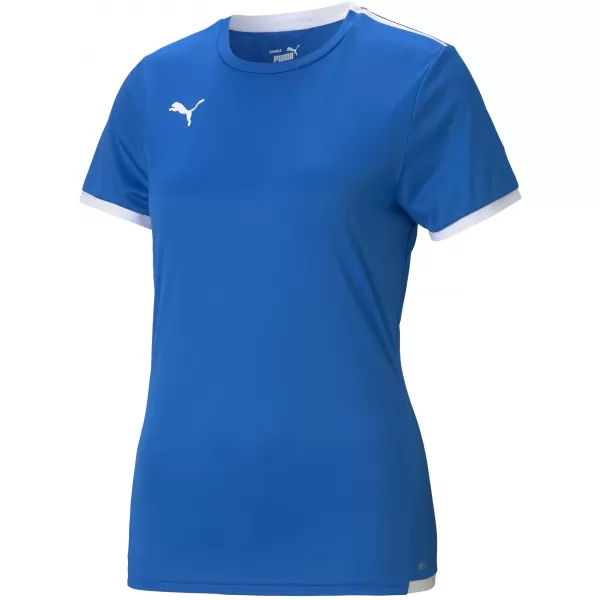  Weibliches funktionelles Hemd PUMA TEAMLIGA JERSEY W 704934_02 ELEKTRISCHE BLAUE LIMONADE 