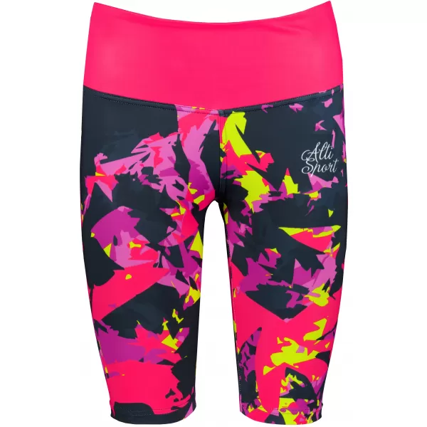  Frauen -Leggings über den Knien Premium ALTISPORT VOJ/ALW110LEG02 PINK -BLACK 