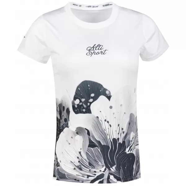  Frauenfunktional T -Shirt Premium ALTISPORT VOJ/ALW090TR01 WEIß 