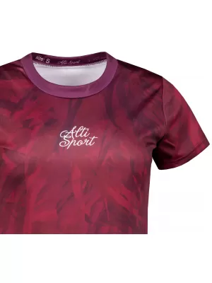 Hochwertiges Funktions-T-Shirt für Damen ALTISPORT VOJ/ALW096TR01 BURGUND