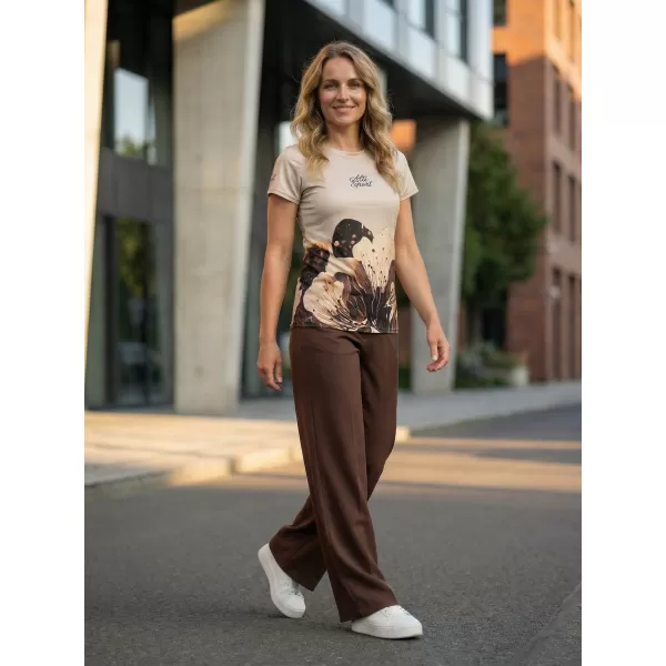  Frauenfunktional T -Shirt Premium ALTISPORT VOJ/ALW090TR01 BRAUN 
