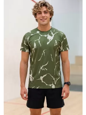 Männer funktionaler T -Shirt Premium ALTISPORT VOJ/ALM052TR01 KHAKI