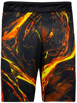 Die funktionalen Shorts von Männern Premium ALTISPORT VOJ/ALM071KRA01 SCHWARZ -AUSGELB