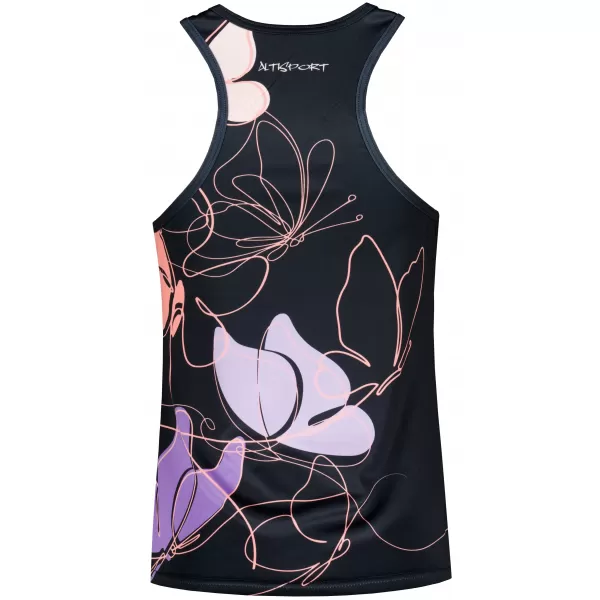  Funktionaler Tanktoper der Frauen auf Prämie ALTISPORT VOJ/ALW086TIL01 SCHWARZ/LILA 