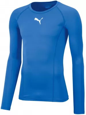 Herren -funktionales Hemd PUMA LIGA BASELAYER TEE LS 655920_02 ELEKTRISCHE BLAUE LIMONADE