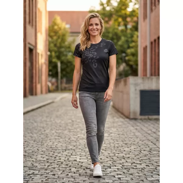  Frauenfunktional T -Shirt Premium ALTISPORT VOJ/ALW047TR01 SCHWARZ 