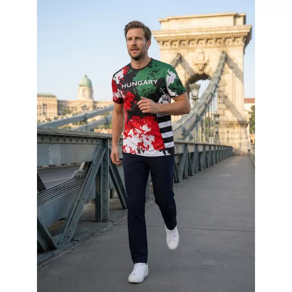  Männer funktionaler T -Shirt Premium ALTISPORT VOJ/ALM036HU/TR01 FLECKEN 