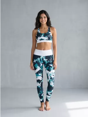 Frauen -Leggings Premium ALTISPORT VOJ/ALW110LEG01 BLAU -WHITE