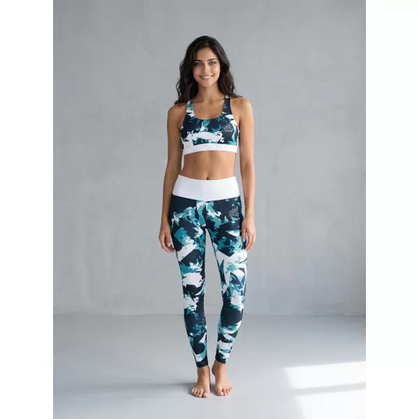  Frauen -Leggings Premium ALTISPORT VOJ/ALW110LEG01 BLAU -WHITE 